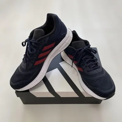 adidas スニーカー ネイビー レッド 27cm