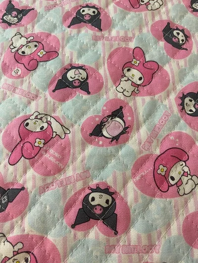 マイメロディ クロミ キルティング生地 ピンク 2005年 110×200cm