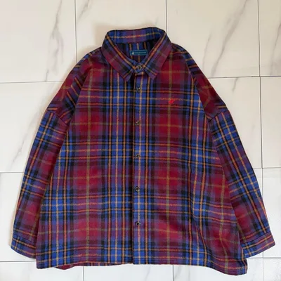 BEVERLY HILLS POLO CLUB シャギーチェックシャツ M