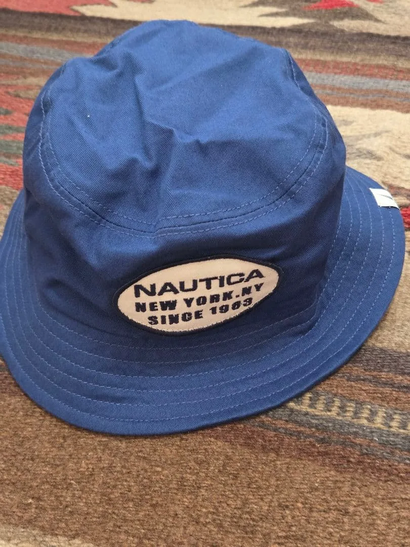 NAUTICA ノーティカ ネイビー ワッペン バケットハット