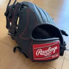 Rawlings 軟式野球グローブ ブラック 左投げ用