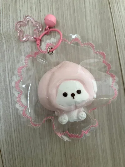 【激安‼︎新品】スクイーズ 自虐クマ 犬 フルーツワンコ 着ぐるみ もも 1個