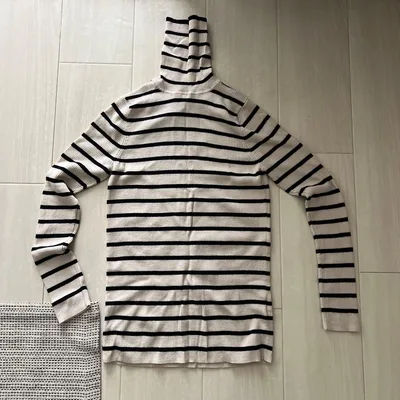 UNIQLO ボーダー タートルネック ニット XL