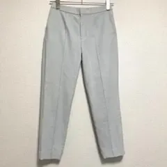 ユキトリイ YUKI TORII テーパードパンツ センタープレス グレー S