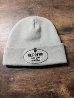 Supreme ニット帽 ビーニー グレー