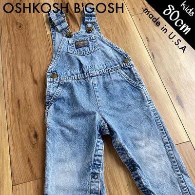 OSHKOSH B'GOSH デニムオーバーオール ロンパース 米国製 80cm