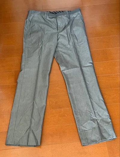 BURBERRY BLACK LABEL スラックス パンツ グレー サイズ73