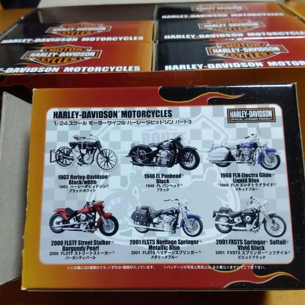 Maisto 1/24 Harley-Davidson バイク模型 全6種セット
