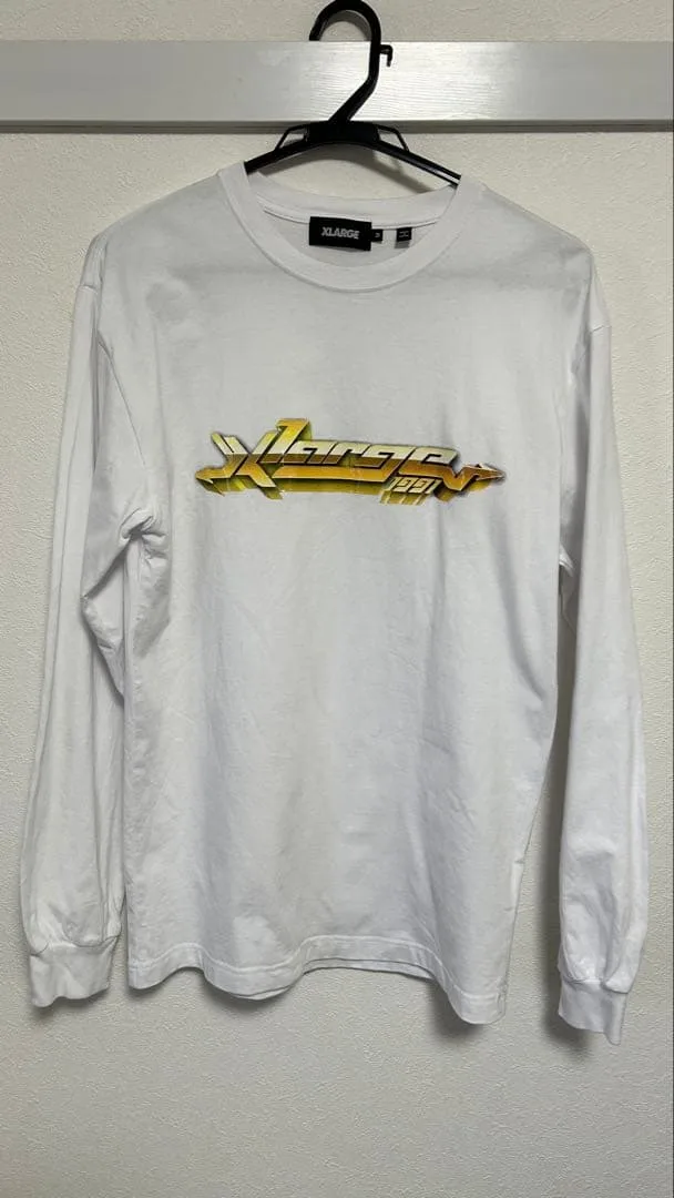 【週末セール】 XLARGE エクストララージ 長袖Tシャツ ロンT 白Mサイズ