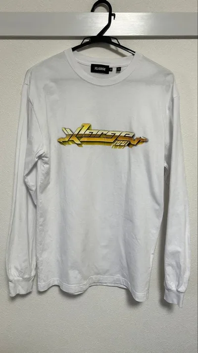 【週末セール】 XLARGE エクストララージ 長袖Tシャツ ロンT 白Mサイズ