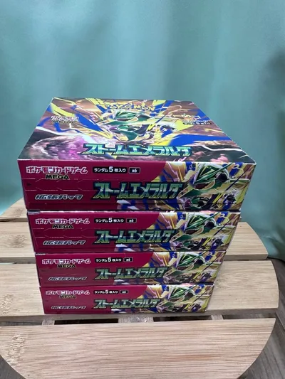 ポケモンカードゲーム ストームエメラルダ 4BOXシュリンクなし ペリペリ付き