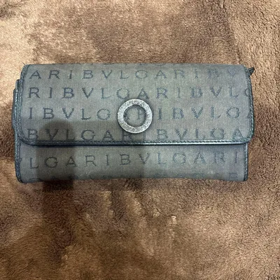 BVLGARI 長財布 ロゴマニア ブラック