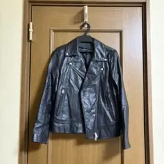 Bark Tannage レザーダブルライダースジャケット S