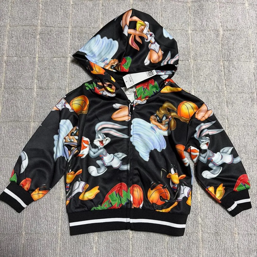 新品 H&M スペースジャム ジップパーカー
