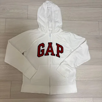GAP ジップアップ パーカー ホワイト S