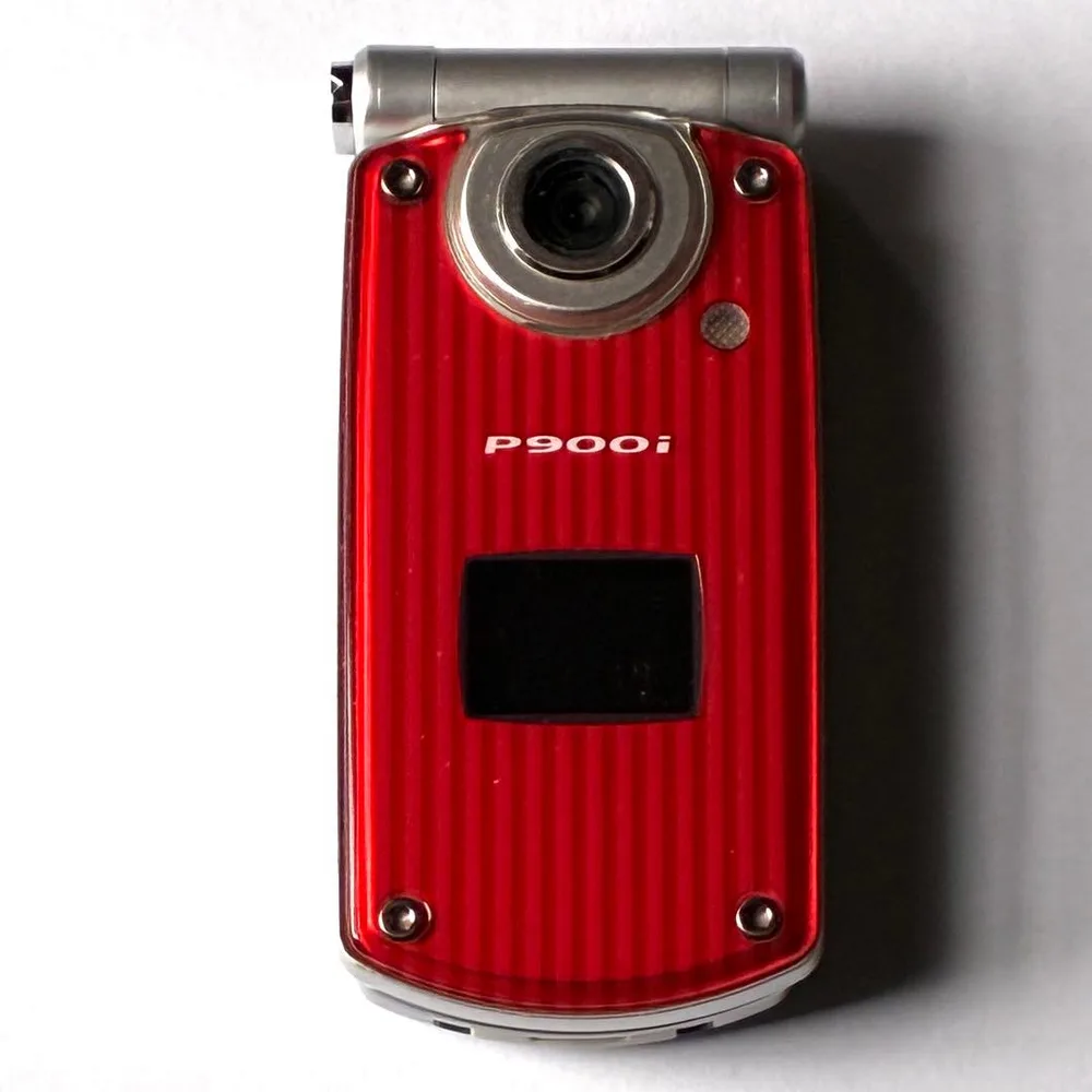 docomo FOMA P900i レッド ガラケー 携帯電話