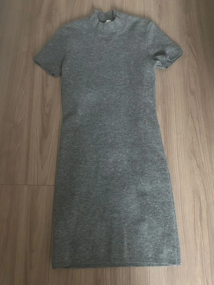 ZARA Knit Dress มินิสีเทา