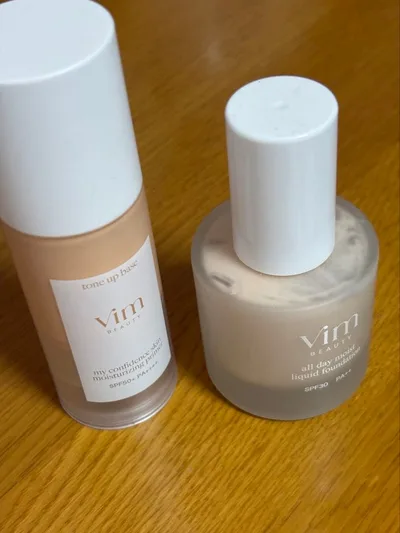 vim BEAUTY プライマー下地グロウ&リキッドファンデーション18 セット