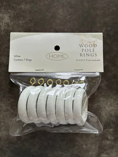 WOOD POLE RINGS ホワイト 7個セット