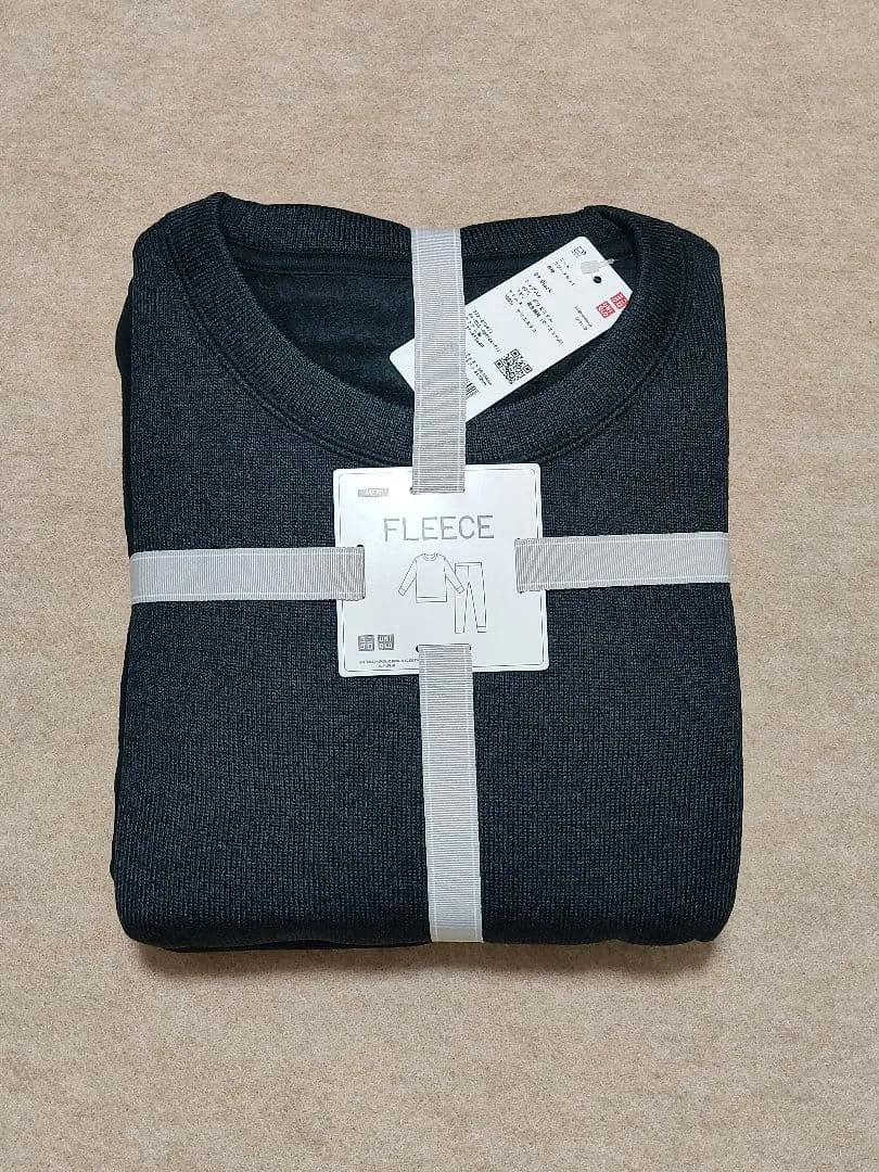 新品 UNIQLO ユニクロ メンズ ニットフリースセット 上下セット L