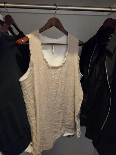 COMME des GARCONS 26SS リネン ノースリーブ ベスト