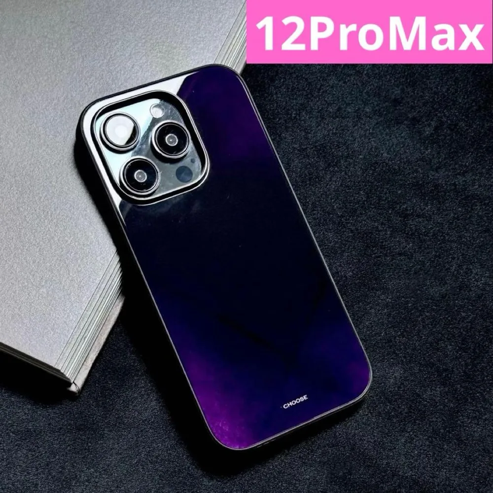 【新入荷】iPhone12ProMaxケース パープル