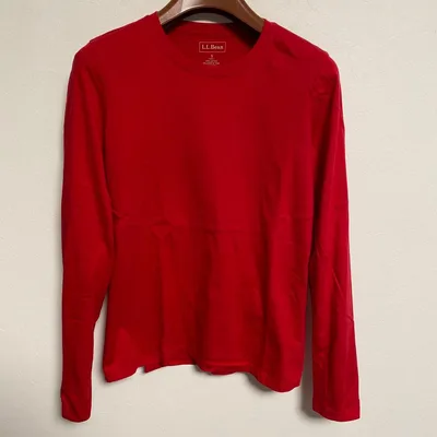 L.L.Bean 長袖Tシャツ レッド S