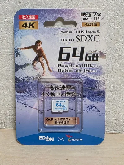 micro sdxc 64gb ADATA GoPro Heroシリー