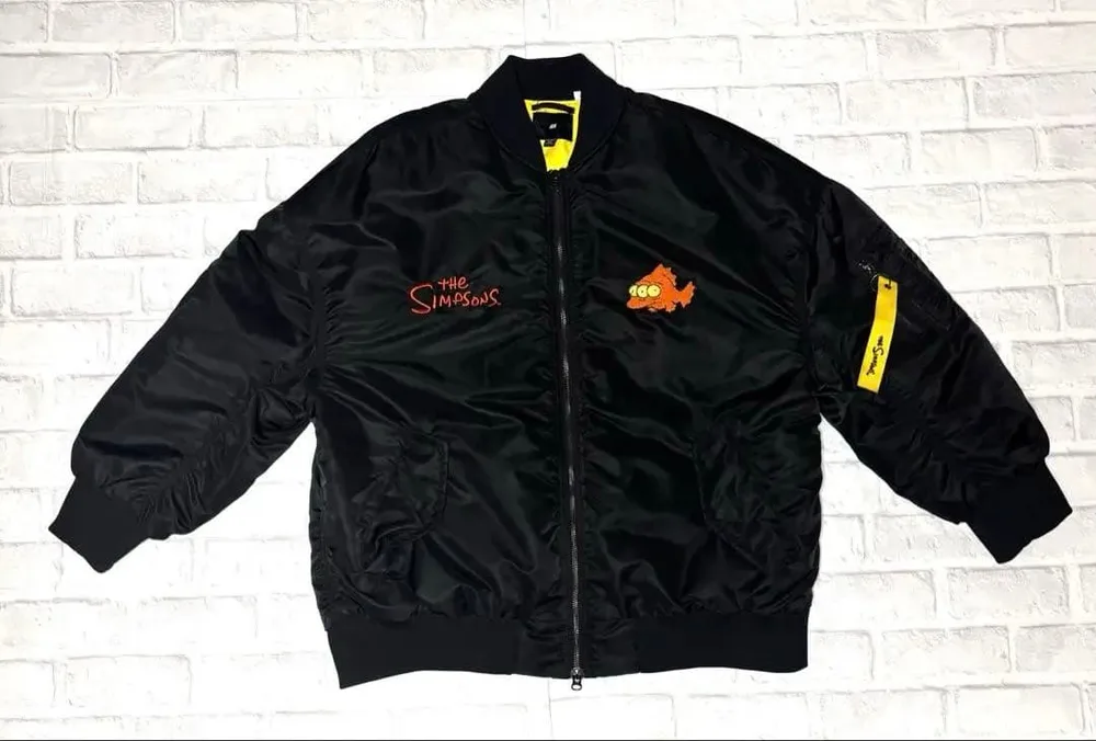 H&M The Simpsons MA-1 シンプソン ジャケット M/L