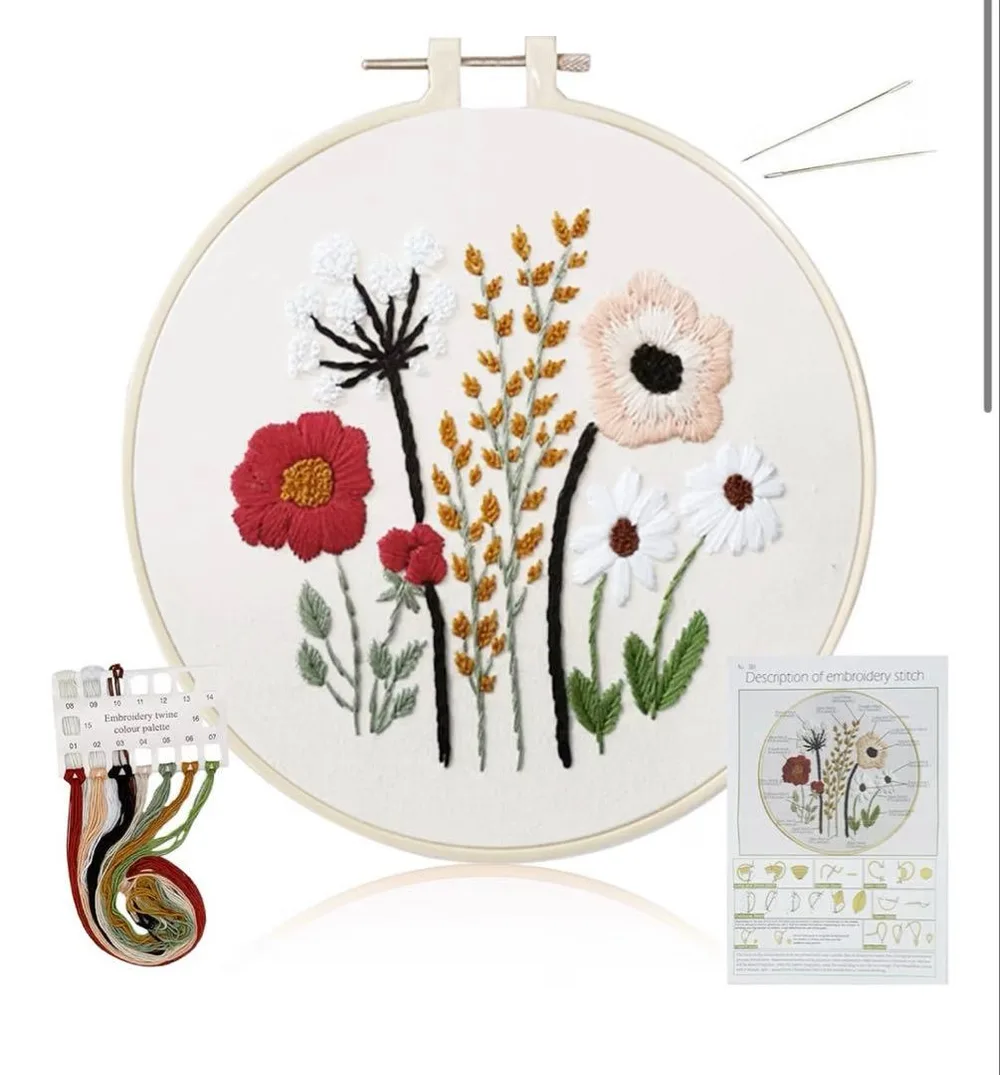 ALLMIRA 刺繍キット 初心者 セット ししゅうキット 刺しゅう