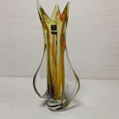 マルテイグラス 花瓶 花器 手造り ガラス