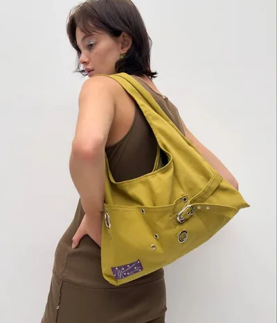YEOMIM layout bag olive green ショルダーバッグ