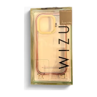 【新品】WIZU iPhone15 Pro ケース ピンクゴールド ストラップ付