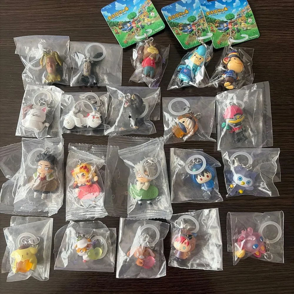 キャラクター ミニフィギュア キーホルダー 20個セット