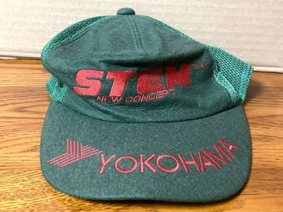 80年代 ビンテージ 横浜タイヤ STEM レーシング メカニック 旧車 帽子