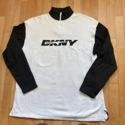 vintage 90s DKNY anorak sweat fl