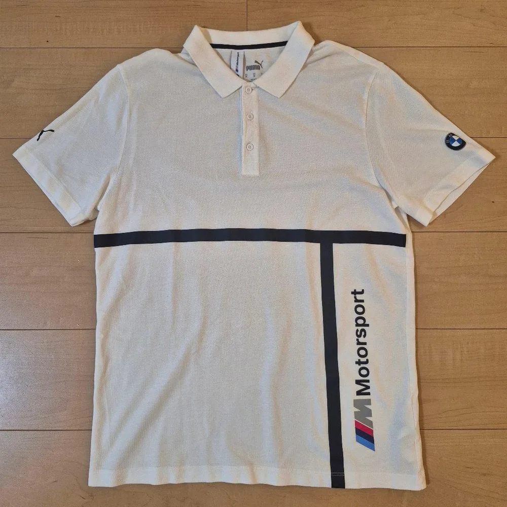PUMA×BMW プーマ ビーエム 白 ポロシャツ