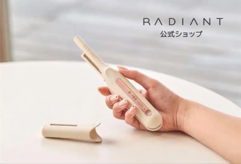 radiant ラディアント モバイルヘアアイロン コードレス 6mm