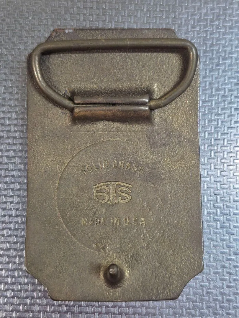 ヴィンテージ バックル made In U.S.A.真鍮無垢