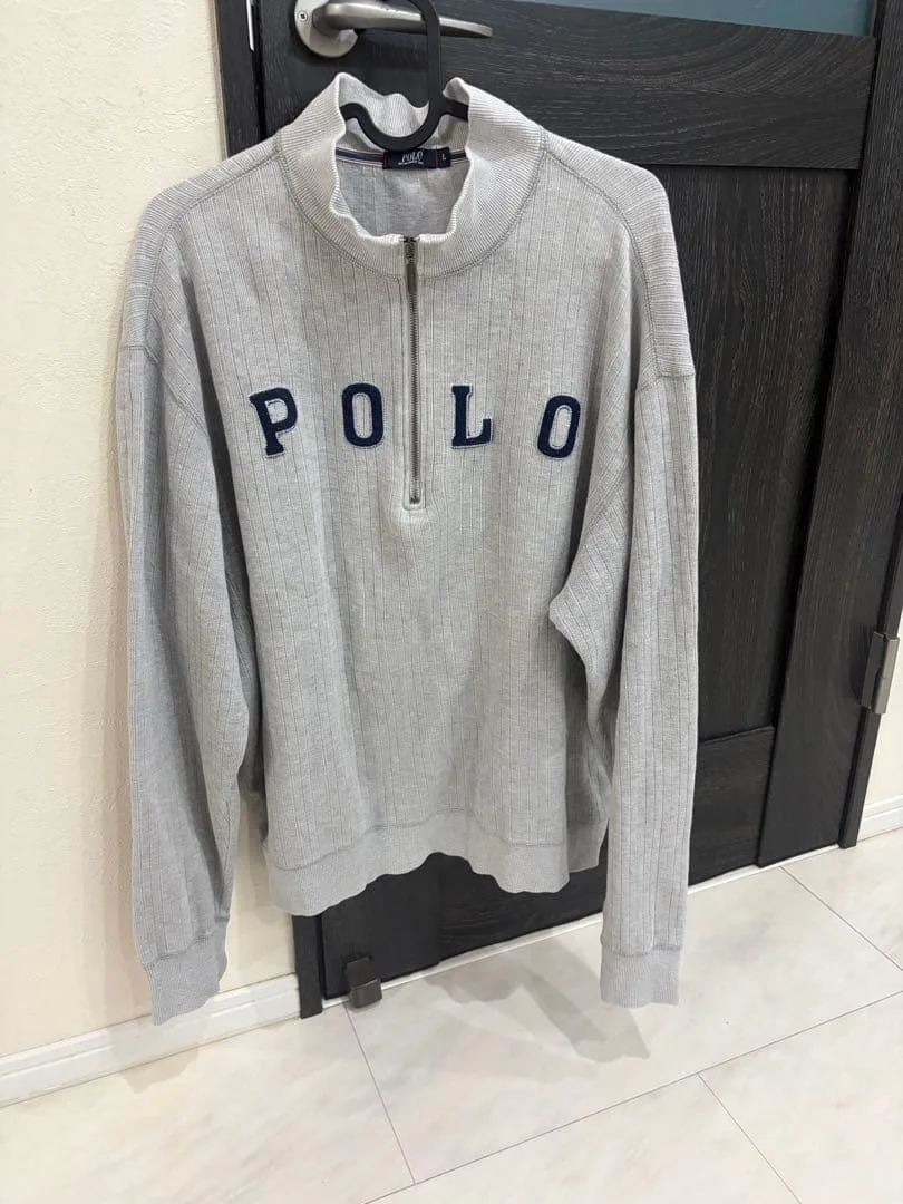POLO ハーフジップ スウェット グレー ポロスポーツ