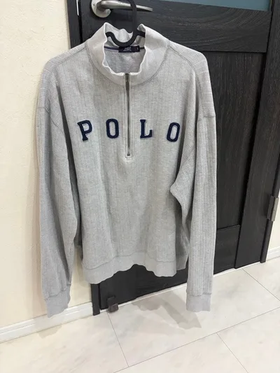 POLO ハーフジップ スウェット グレー ポロスポーツ