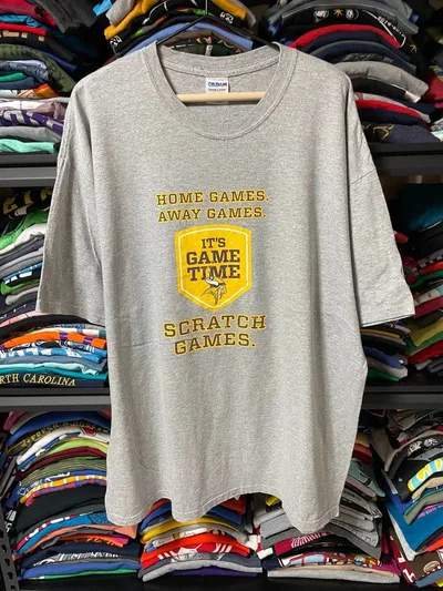 เสื้อยืดแขนสั้น Minnesota State Lottery สีเทา