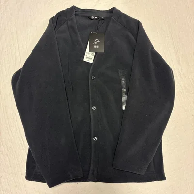 UNIQLO x NEEDLES フリースカーディガン XL ダークグレー