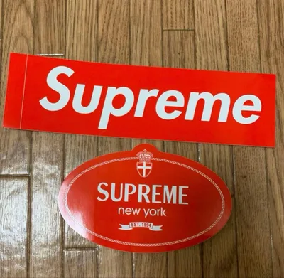BOXLOGO&CREST RED STICKER