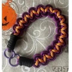 パラコード ストラップ ハンドメイド ハロウィンカラー