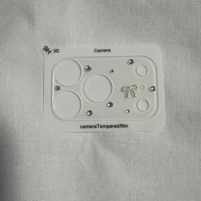 iPhone17Pro カメラレンズカバー クリア ラインストーン キラキラ透明