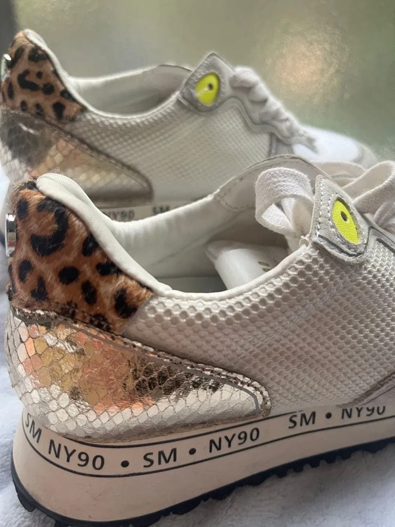 STEVE MADDEN รองเท้าผ้าใบลายเสือดาว NY90