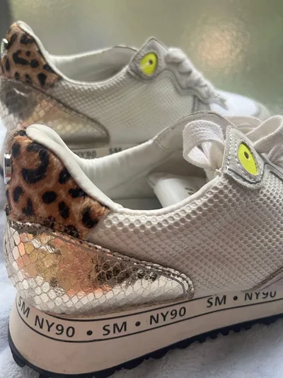 STEVE MADDEN รองเท้าผ้าใบลายเสือดาว NY90