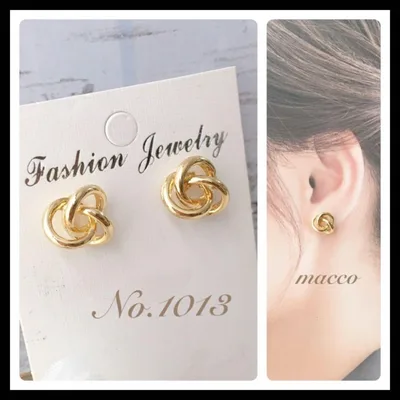 ハンドメイドピアス No.1013