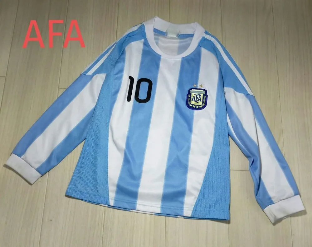 AFA アルゼンチン代表 長袖レプリカユニフォーム キッズ 10番 メッシモデル
